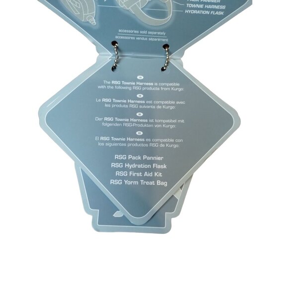 Kurgo RSG Townie Harness Size: Medium Blue and Charcoal Grey (New) - Picture 11 of 13